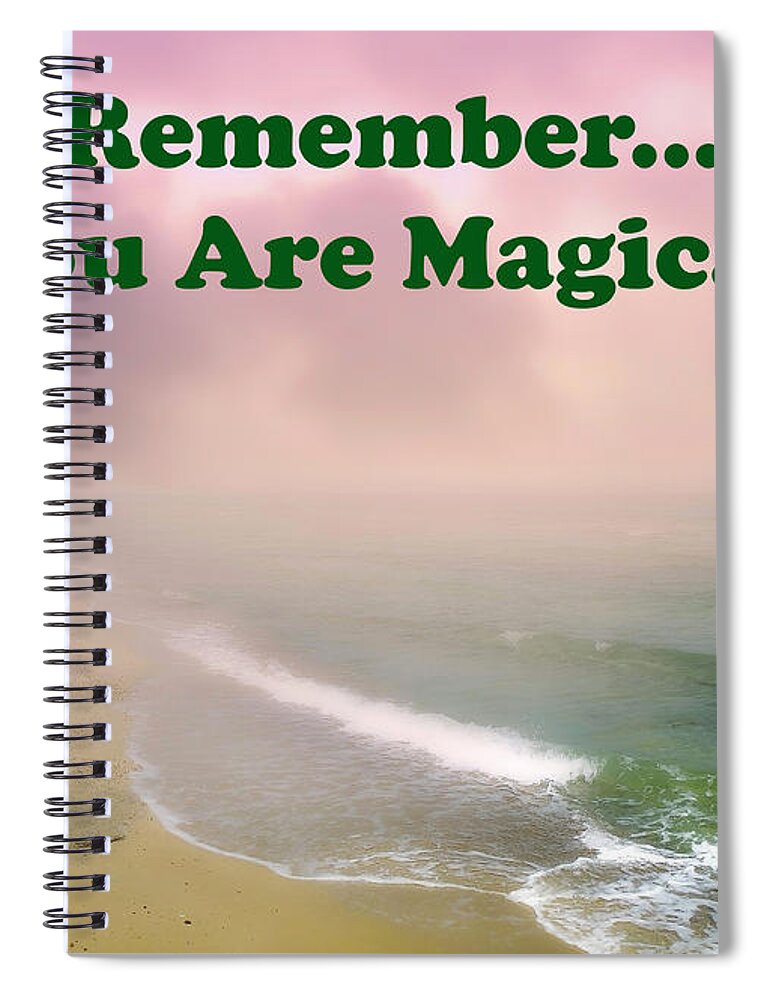 Gift Idea Spiral Notebook featuring the photograph You Are Magical by Johanna Hurmerinta