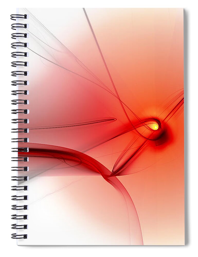 Art Spiral Notebook featuring the digital art You Started Me Thinking by Jeff Iverson