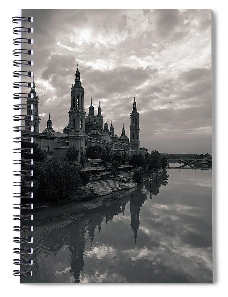 Zaragoza Spiral Notebook featuring the photograph Zaragoza by Alex Lapidus