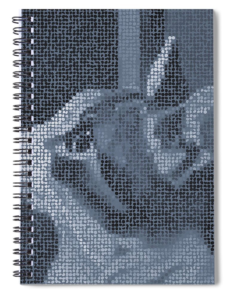 Unicorn Spiral Notebook featuring the digital art # 242 by Marko Sabotin