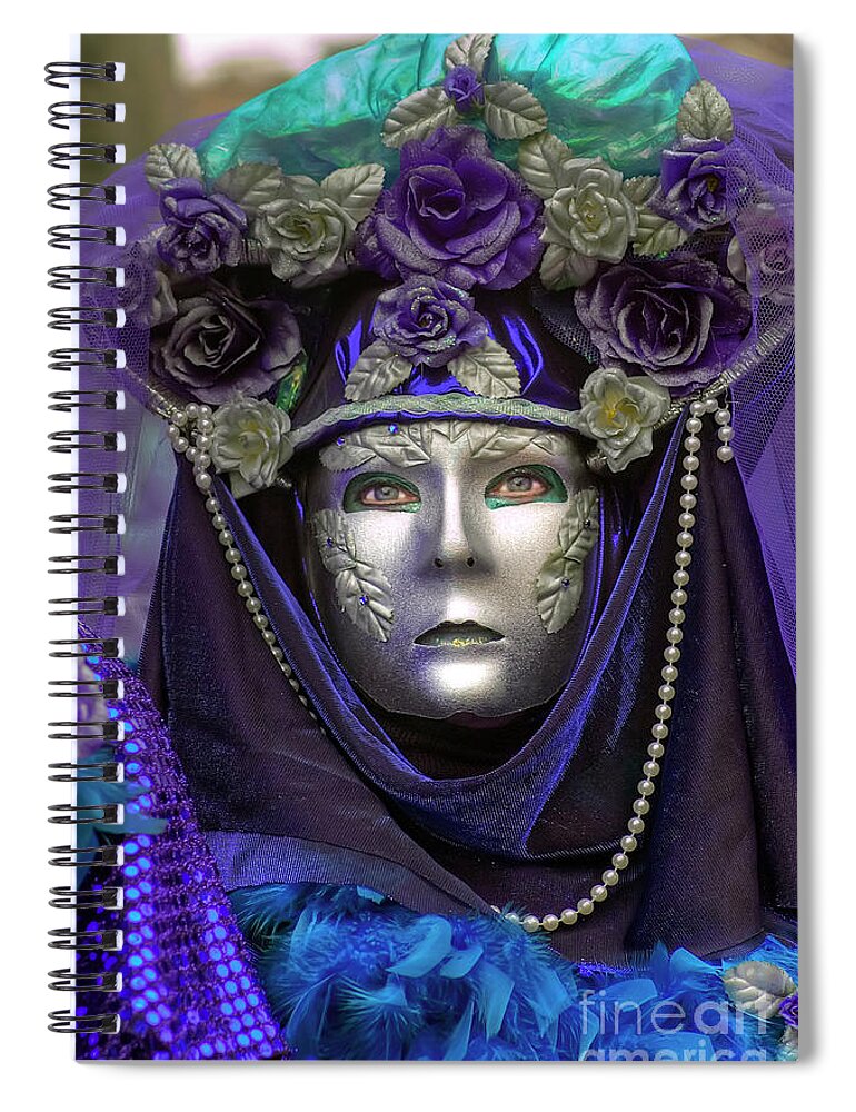 Carnevale Spiral Notebook featuring the photograph 021 by Paolo Signorini