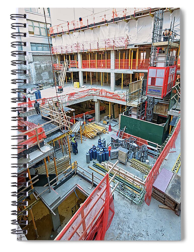 Hudson Square Spiral Notebook featuring the photograph 07dec18 4661 by Steve Sahm