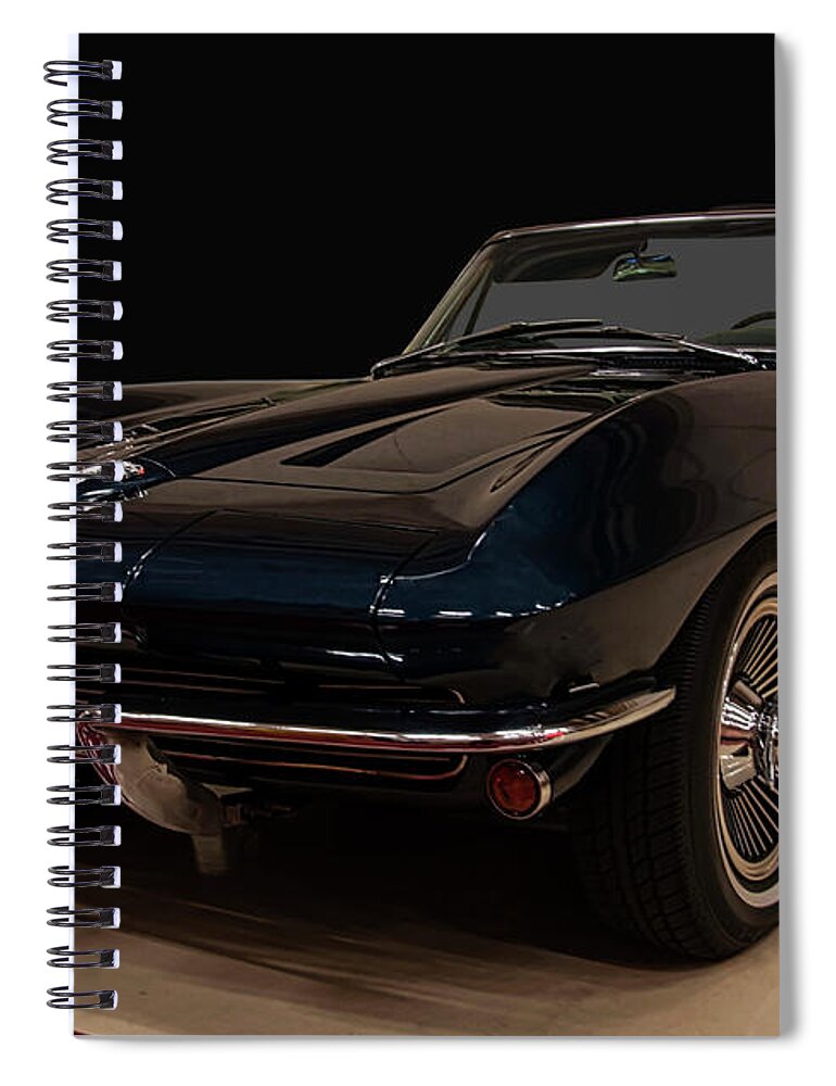 1964 Chevrolet Corvette Stingray Spiral Notebook featuring the photograph 1964 Chevrolet Corvette Stingray by Flees Photos
