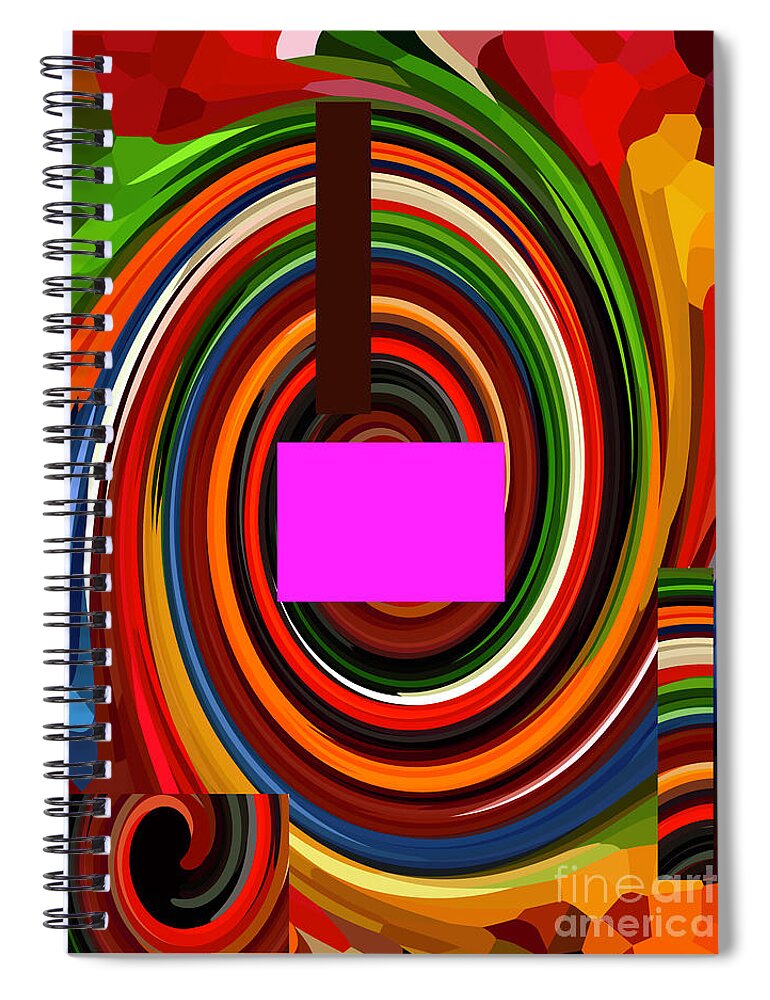 Walter Paul Bebirian: Volord Kingdom Art Collection Grand Gallery Spiral Notebook featuring the digital art 2-5-2071babcd by Walter Paul Bebirian