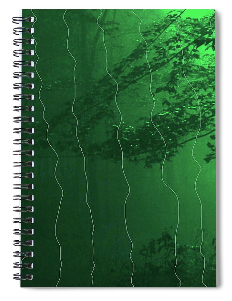  Spiral Notebook featuring the digital art 1-22-2010abcdefg by Walter Paul Bebirian