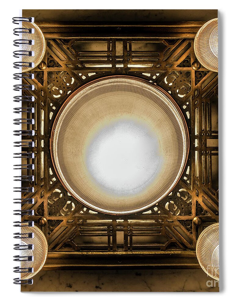 Art Spiral Notebook featuring the photograph A Chandelier in the Rookery by David Levin