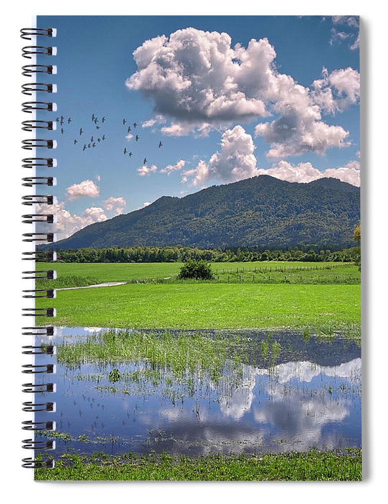 Nag005714 Spiral Notebook featuring the photograph After the Rain #1 by Edmund Nagele FRPS