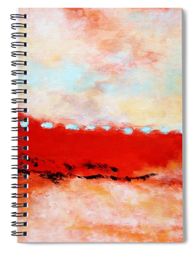 Southwest Spiral Notebook featuring the painting Ancient Dreams by M Diane Bonaparte