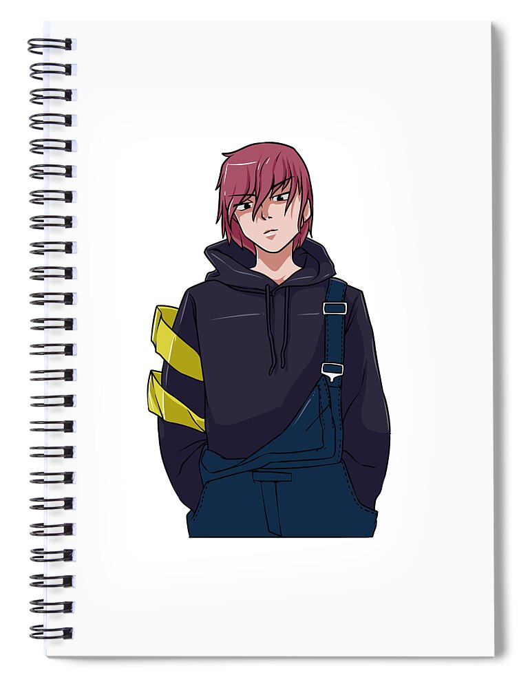 Anime Character Hero Male Japanese Culture Spiral Notebook by The Perfect  Presents - Pixels