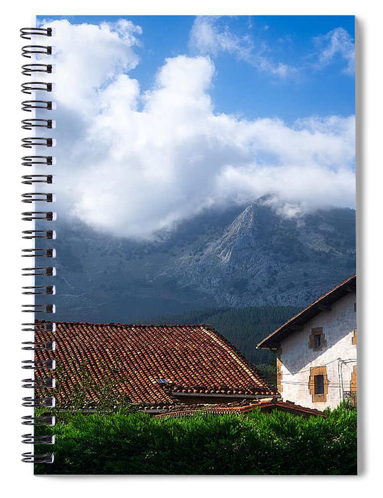 Basque Country Spiral Notebook featuring the photograph Atxondo #1 by Mikel Martinez de Osaba