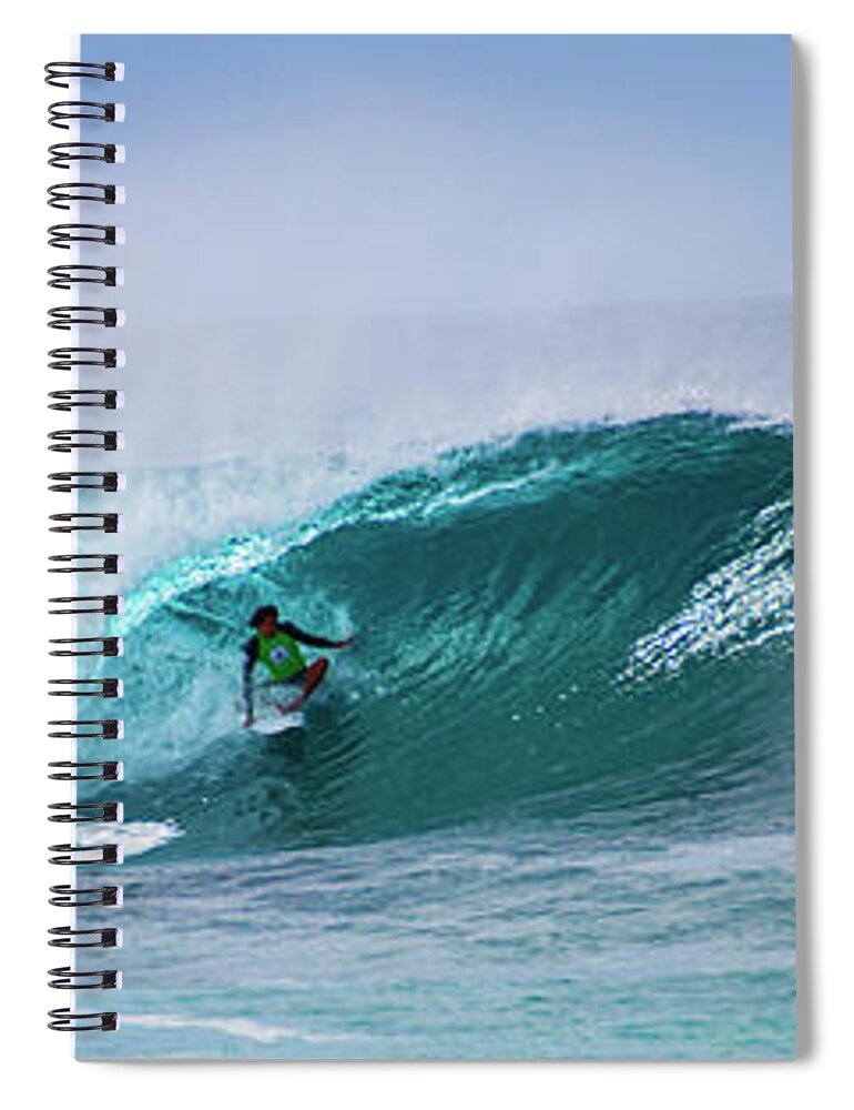 Hawaii Spiral Notebook featuring the photograph Banzai Barrel #2 by Anthony Jones