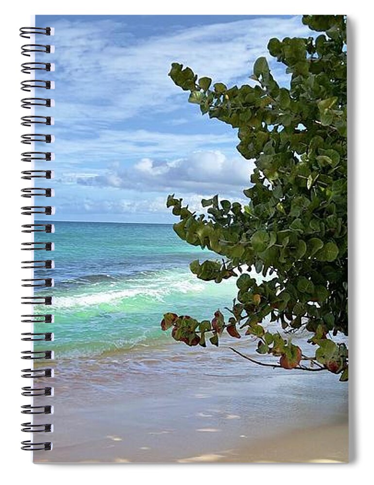 Beach Spiral Notebook featuring the photograph Beach #1 by Laura Forde