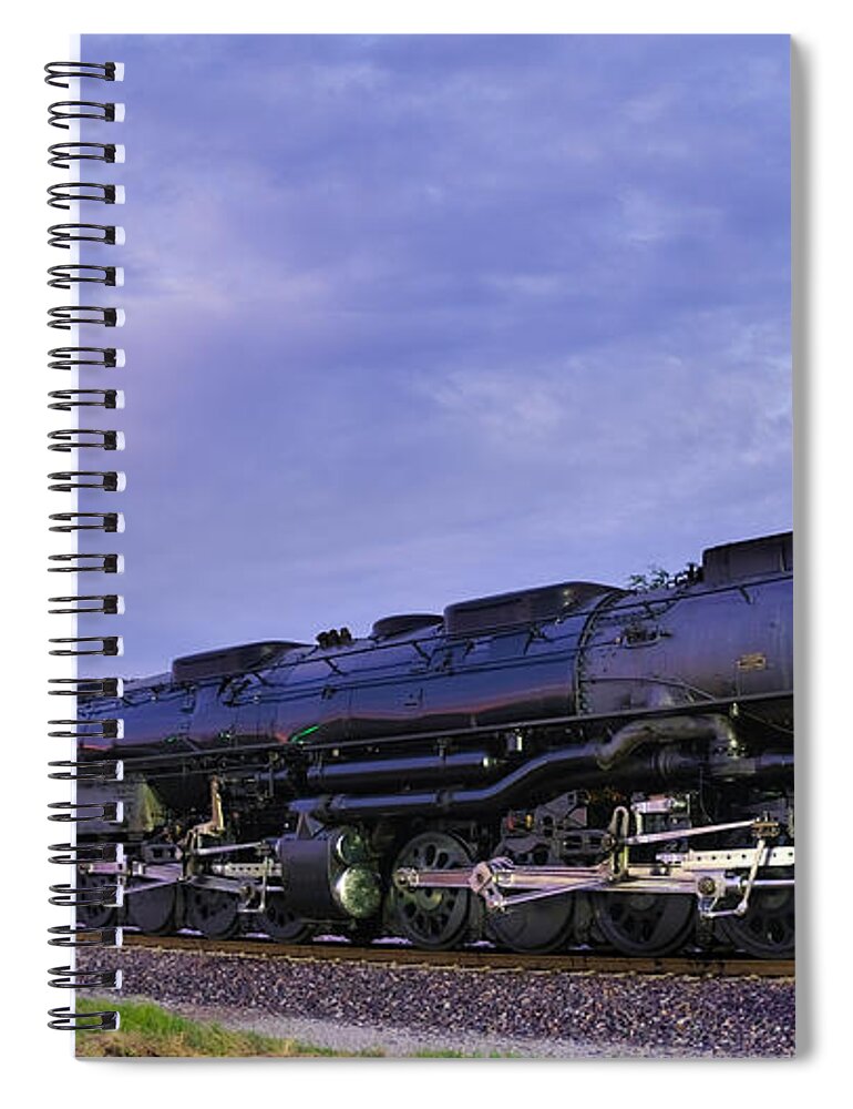 Big Boy #4014 Steam Locomotive Spiral Notebook featuring the photograph Big Boy #4014 Steam Locomotive by Robert Bellomy