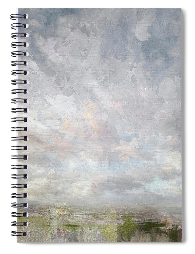 Sea Spiral Notebook featuring the photograph Big Sky on the Basin by Karen Lynch