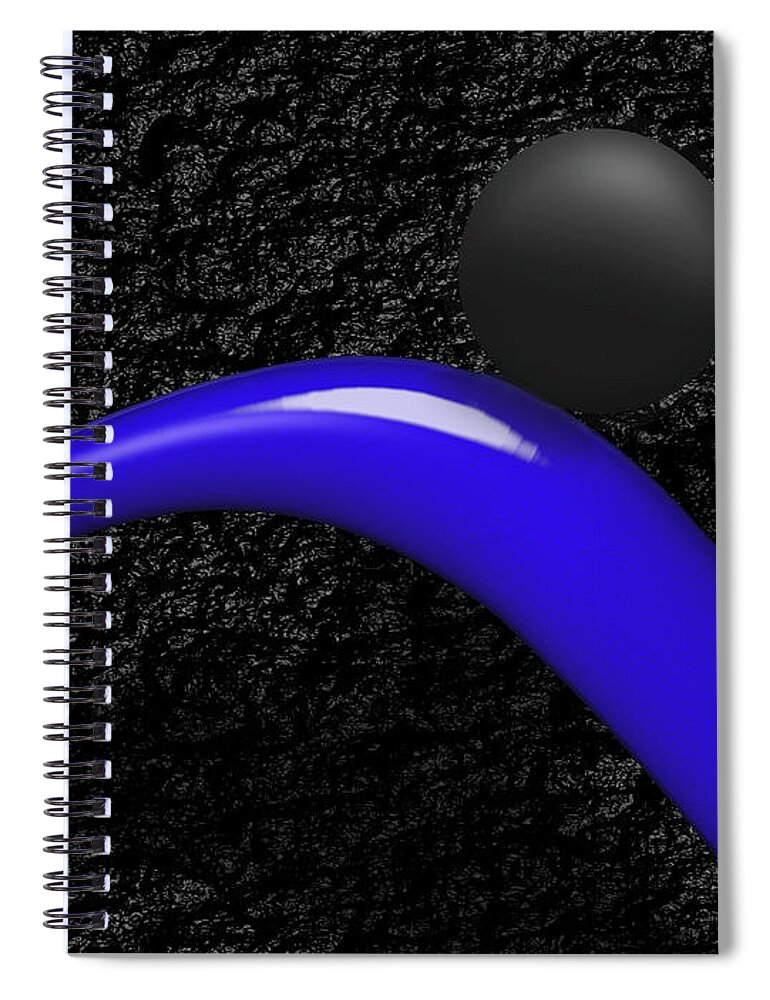 Photography Spiral Notebook featuring the photograph Black and Blue #1 by Paul Wear