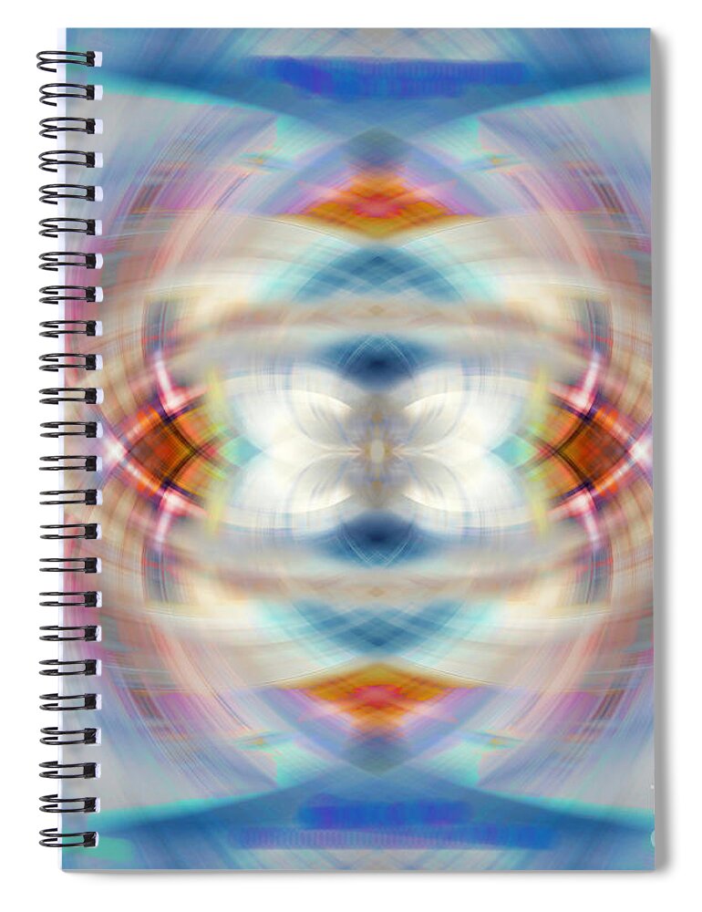 Abstract Spiral Notebook featuring the photograph Blue Box #1 by Cathy Donohoue