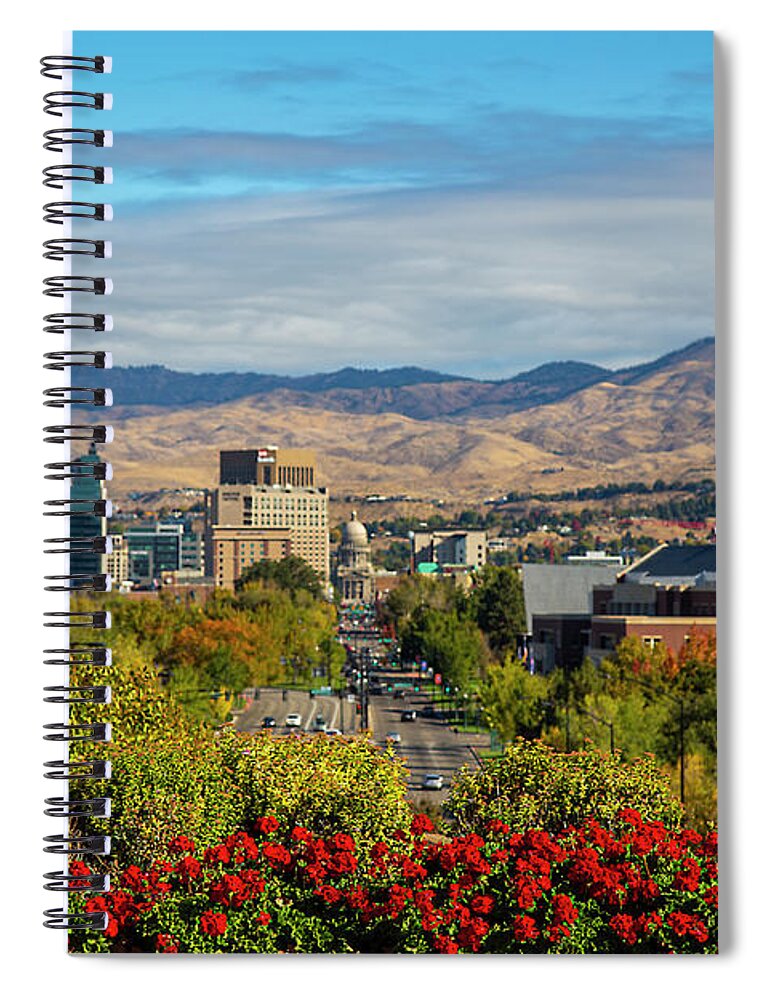 Boise Spiral Notebook featuring the photograph Boise in Fall #1 by Dart Humeston