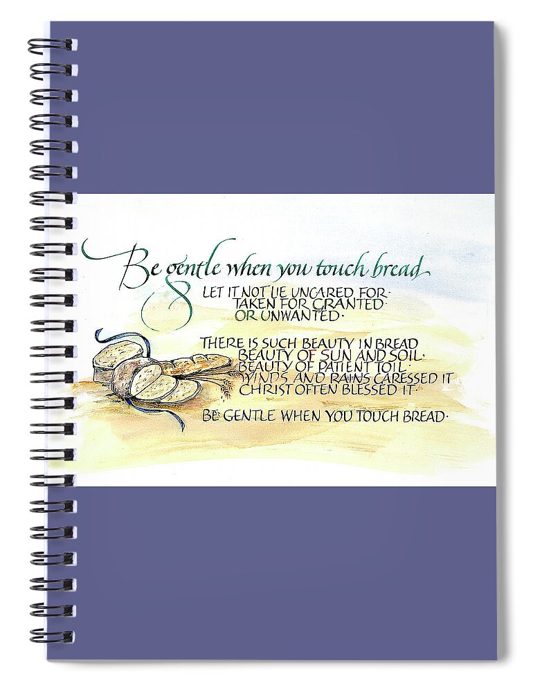 Baker Spiral Notebook featuring the painting Bread by Judy Dodds