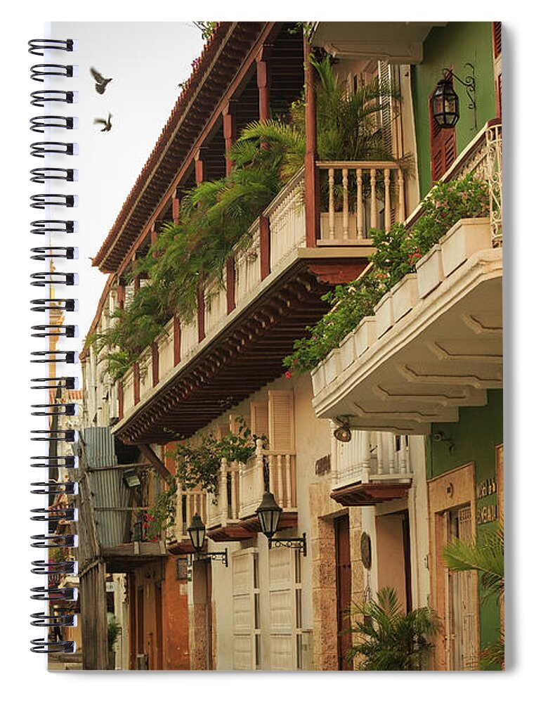 Cartagena Spiral Notebook featuring the photograph Cartagena Bolivar Colombia #1 by Tristan Quevilly