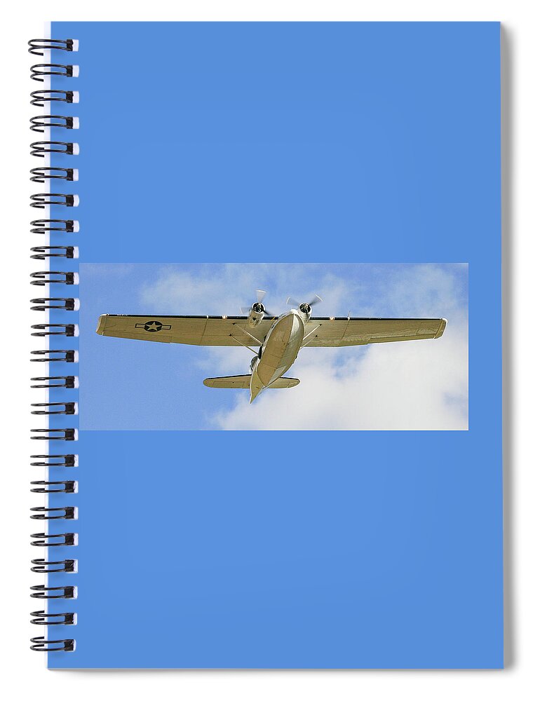 Seaplane Spiral Notebook featuring the photograph Catalina Seaplane G-PBYA #1 by Gordon James