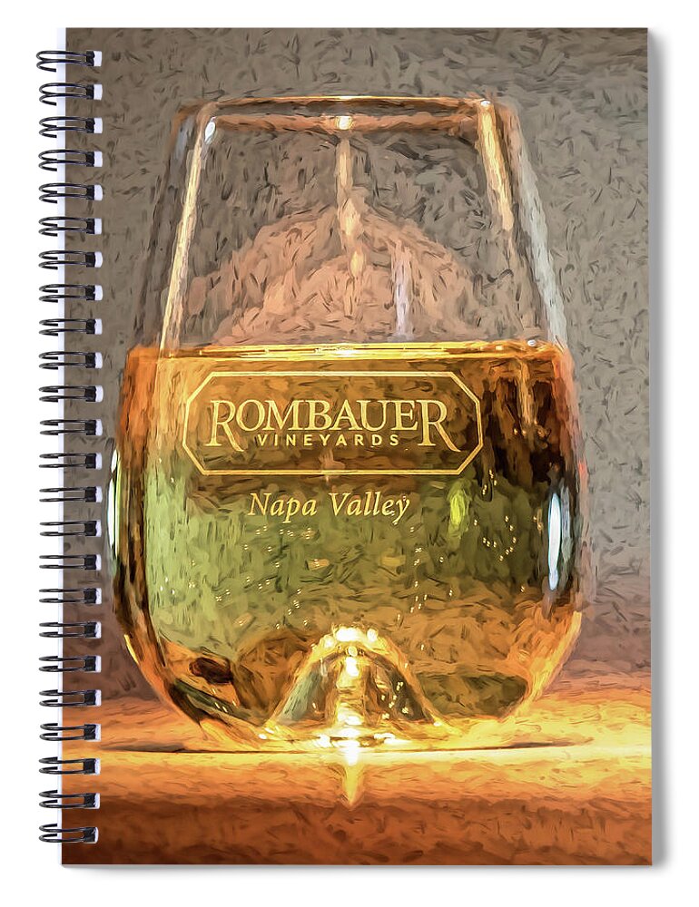 Chardonnay Spiral Notebook featuring the photograph Chardonnay of Napa Valley by David Letts