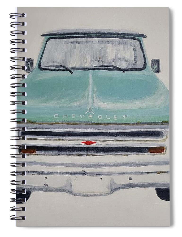 Truck Spiral Notebook featuring the painting Chevrolet Truck #1 by Stacy C Bottoms