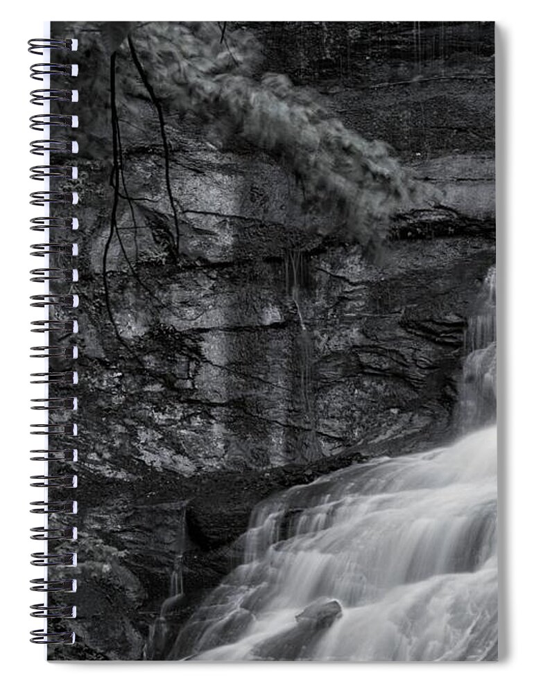  Spiral Notebook featuring the photograph Chittenango Falls by Brad Nellis