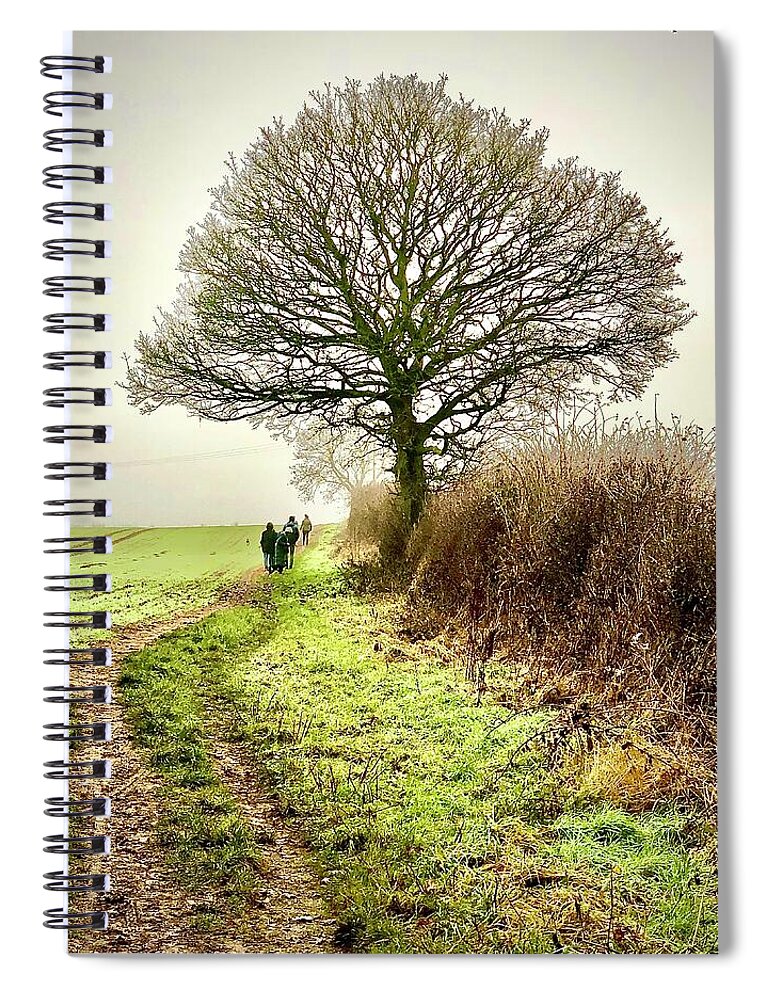 Christmas Spiral Notebook featuring the photograph Christmas Eve Walk #2 by Gordon James