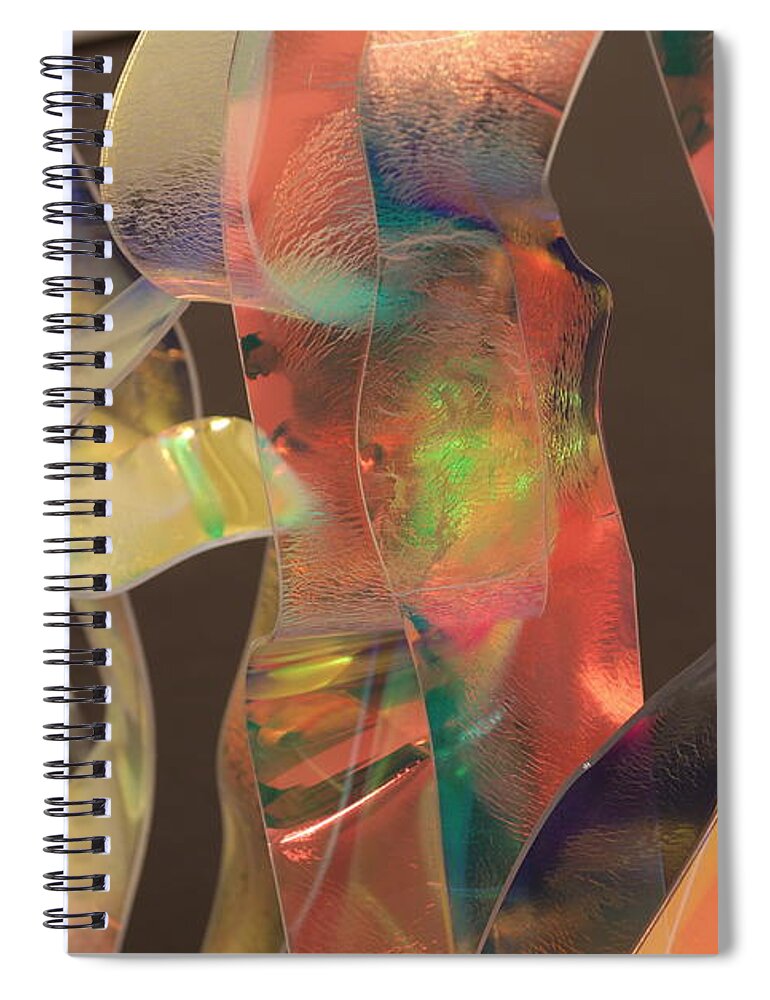 Backround Spiral Notebook featuring the photograph Colour backround #1 by Eleni Kouri