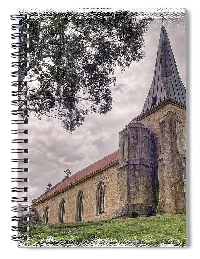 Australia Spiral Notebook featuring the photograph Country Church #1 by Frank Lee