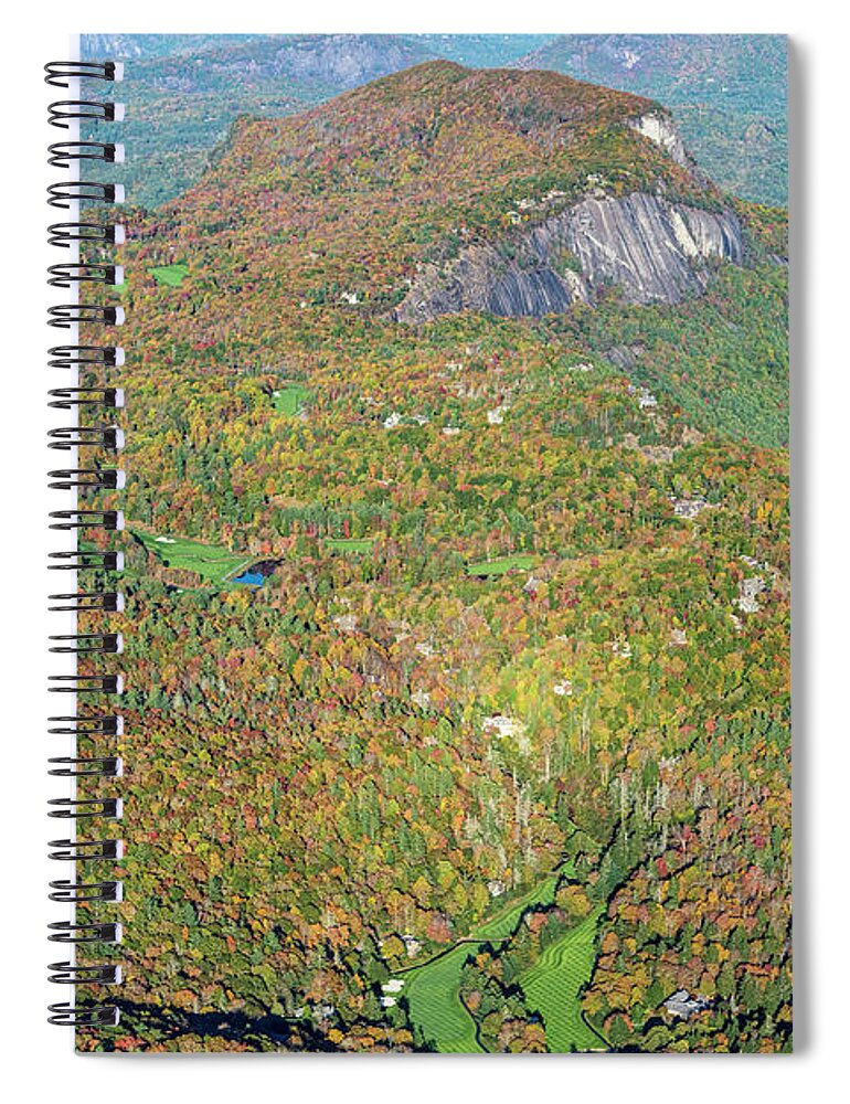 Cullasaja Club Spiral Notebook featuring the photograph Whiteside Mountain near Cashiers and Highlands, NC by David Oppenheimer