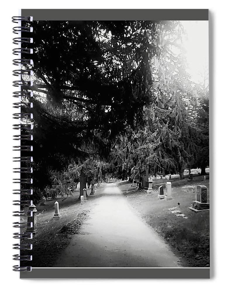 Dark Spiral Notebook featuring the photograph Dark beauty by Shalane Poole