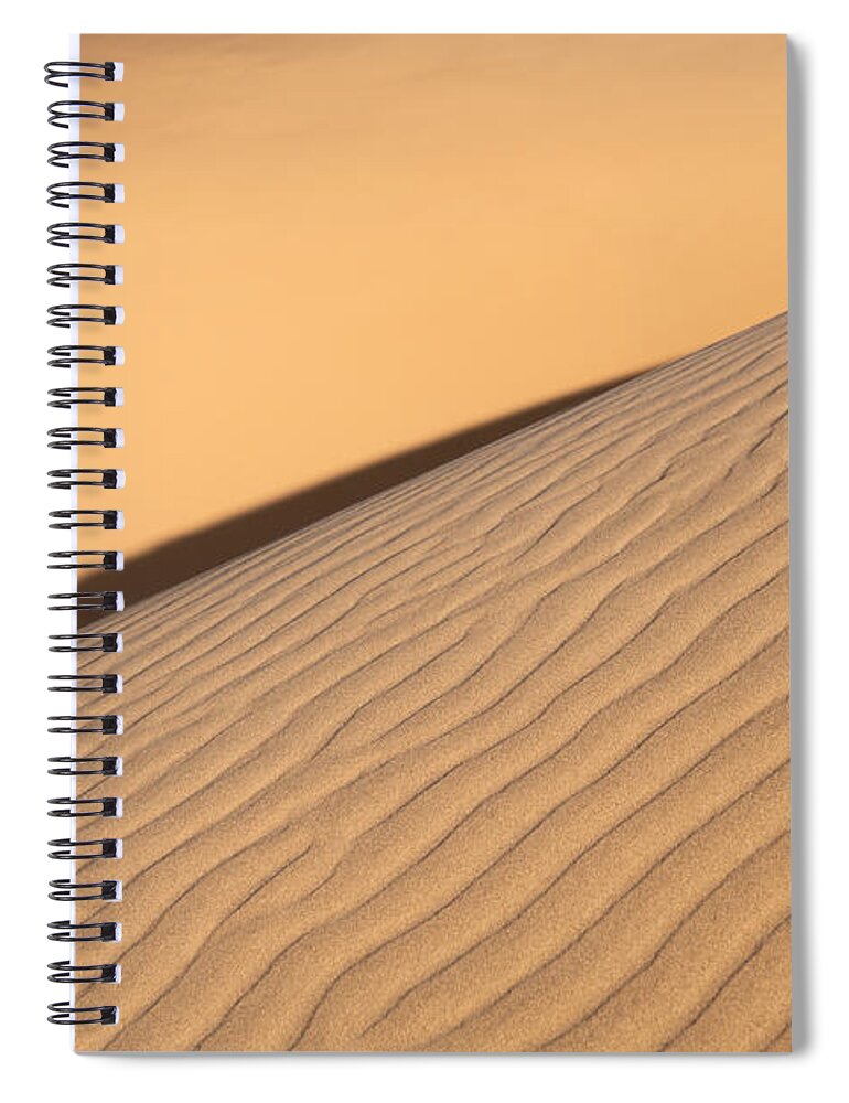 Sand Dune Spiral Notebook featuring the photograph Diagonal Sand Dune by Peter Boehringer