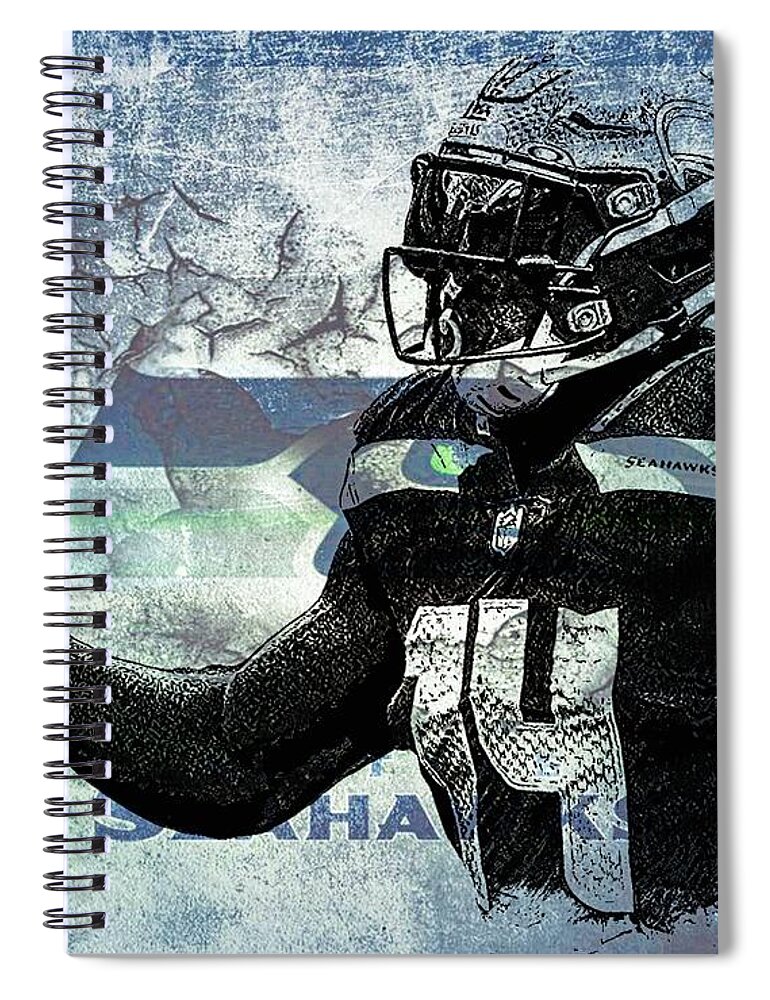 DK Metcalf Seahawks WR. Spiral Notebook