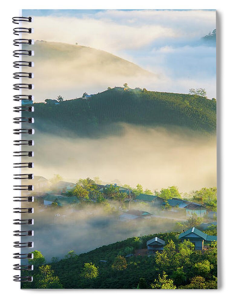 Awesome Spiral Notebook featuring the photograph Fairy Village #1 by Khanh Bui Phu
