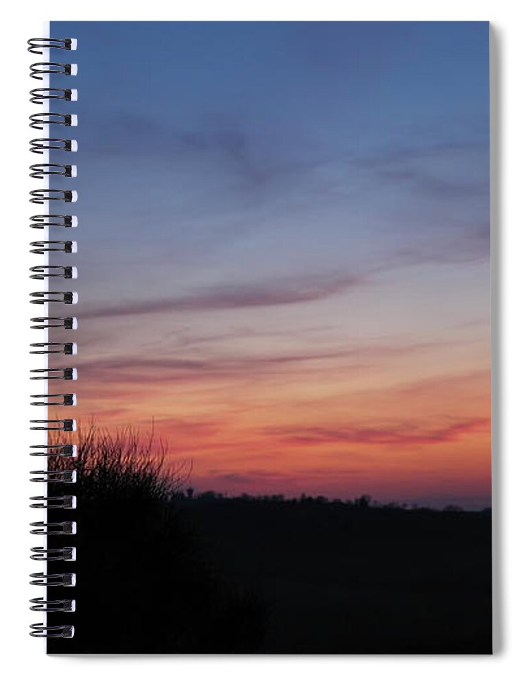 Landscape Spiral Notebook featuring the photograph Fictitious Sun by Karine GADRE