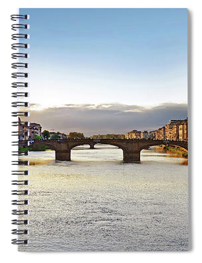 Arquitetura Spiral Notebook featuring the photograph Firenze - Italia #2 by Carlos Alkmin