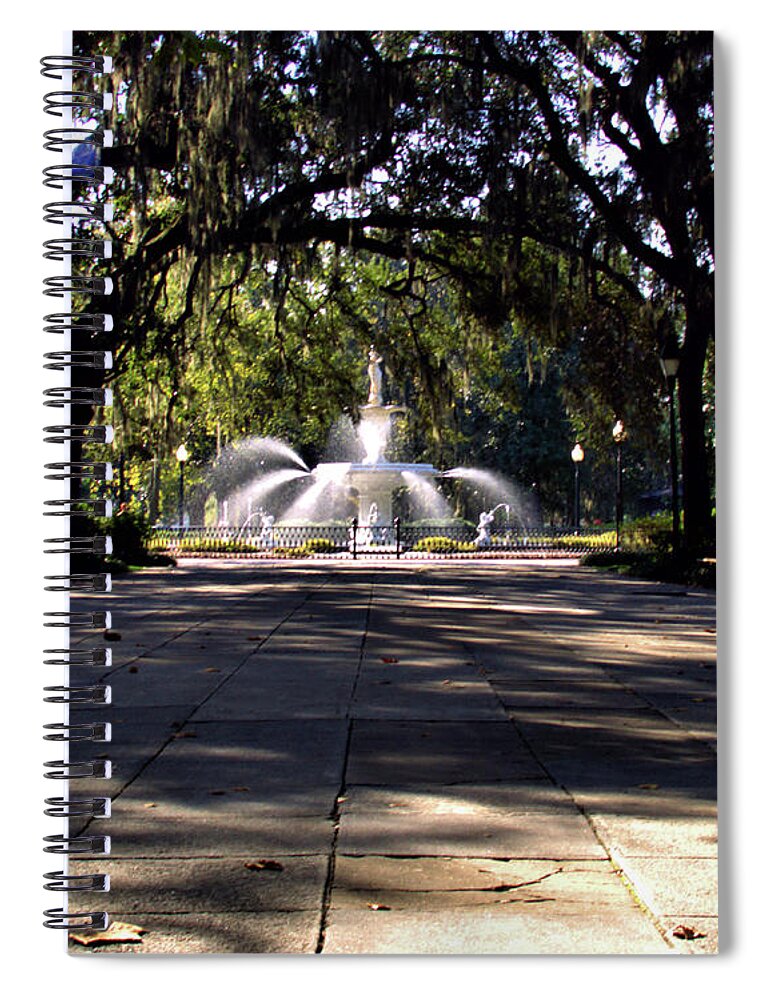 Forsyth Park Spiral Notebook featuring the photograph Forsyth Fountain #1 by Theresa Fairchild