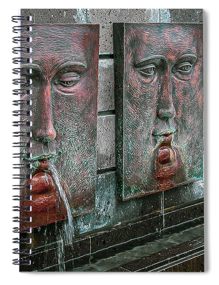 Fountains Spiral Notebook featuring the photograph Fountains - Mexico by Frank Mari