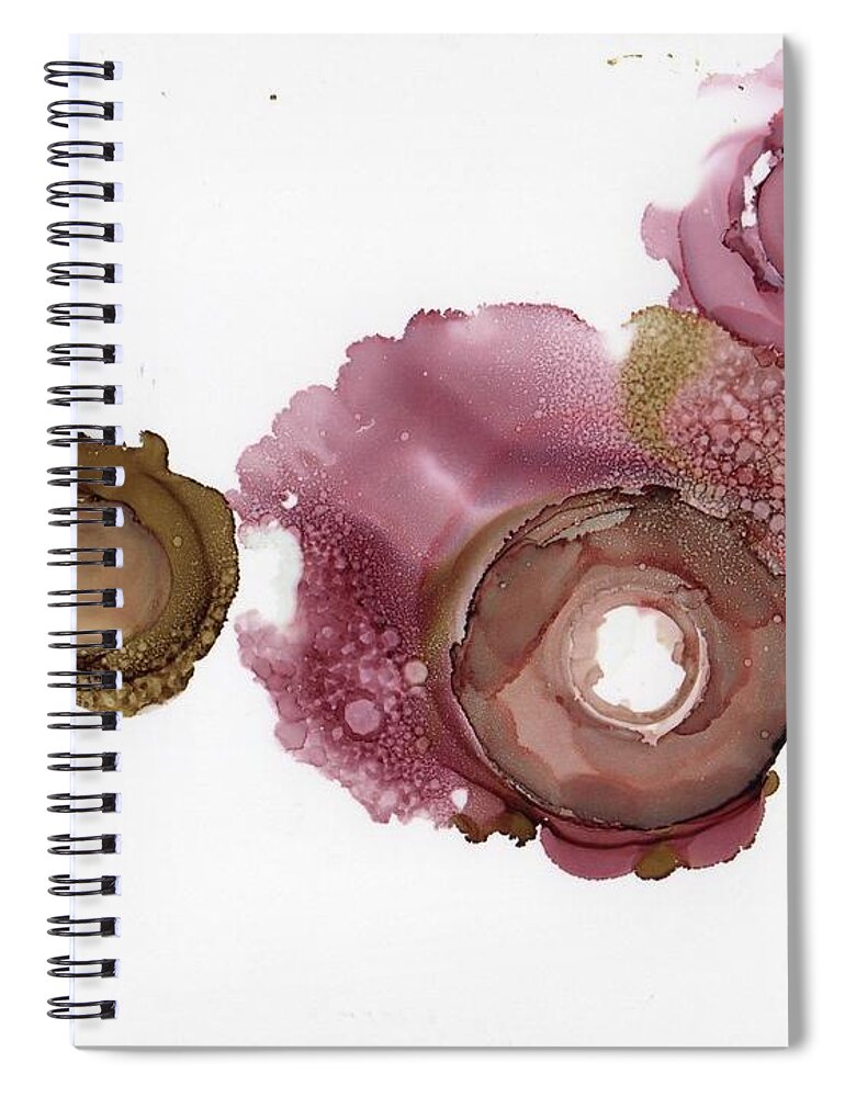 Alcohol Spiral Notebook featuring the painting Fragile #1 by Christy Sawyer