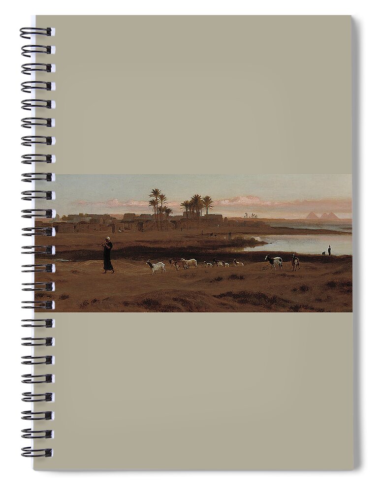 Frederick Goodall (british Spiral Notebook featuring the painting Frederick Goodall #1 by Artistic Rifki