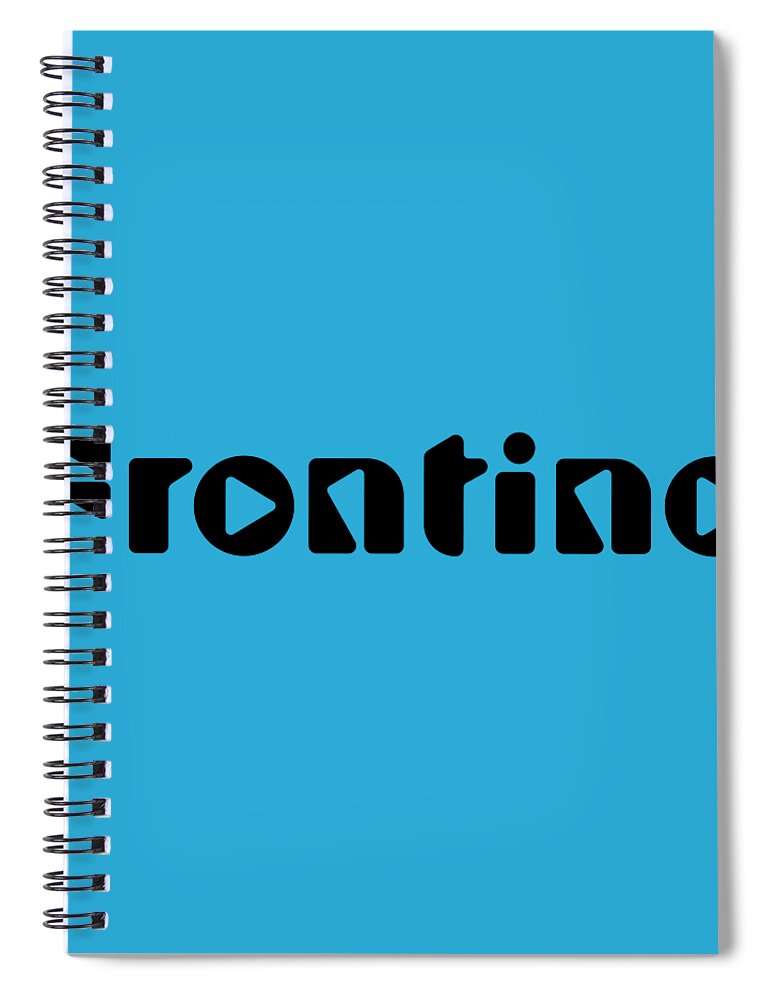 Frontino Spiral Notebook featuring the digital art Frontino #Frontino #1 by TintoDesigns