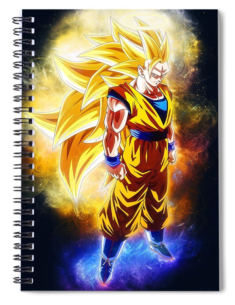 Goku Ss3 Artwork #1 Spiral Notebook