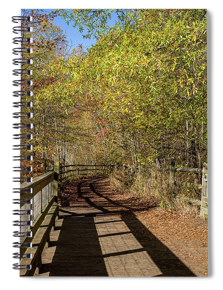 Fall Spiral Notebook featuring the photograph Golden Fall Color by Louis Dallara