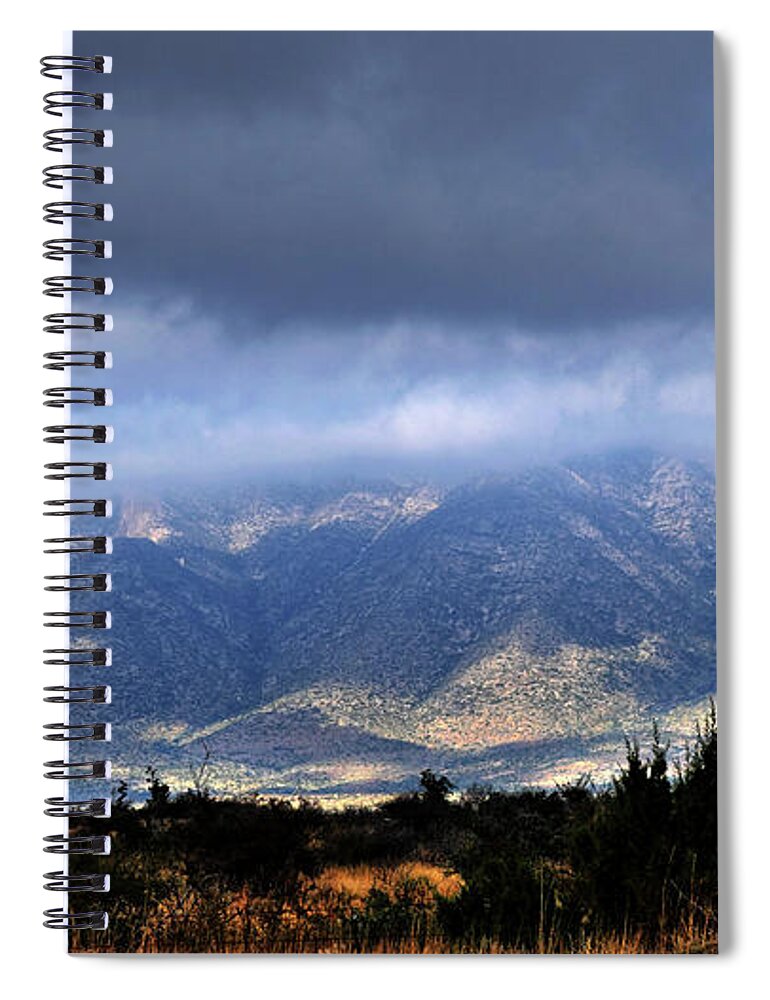 Ligiht Spiral Notebook featuring the photograph Guadalupe Mountains by George Taylor