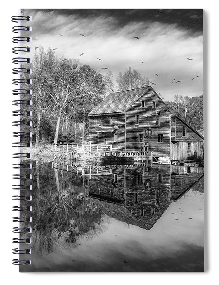 Old Spiral Notebook featuring the photograph Historic Yates Mill by Rick Nelson