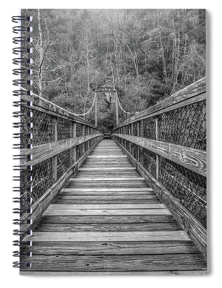 Tallulah Falls Bridge Spiral Notebook featuring the photograph Infinity by Anna Rumiantseva