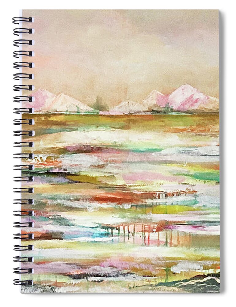 Intuitive Painting Spiral Notebook featuring the drawing Intuitive Painting by Claudia Schoen