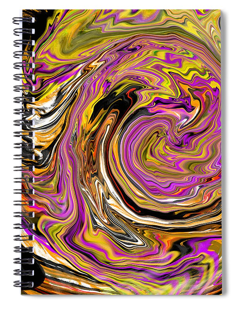  Spiral Notebook featuring the digital art Jitterybug by Susan Fielder
