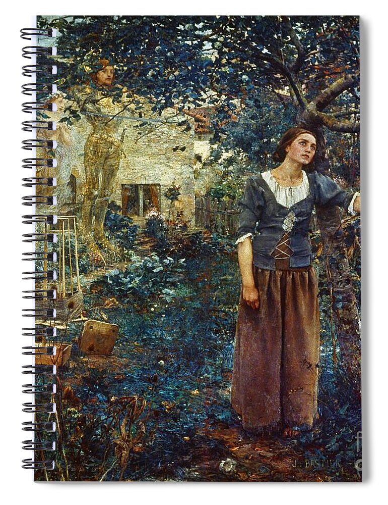 15th Century Spiral Notebook featuring the painting JOAN OF ARC c1412-1431 #1 by Granger